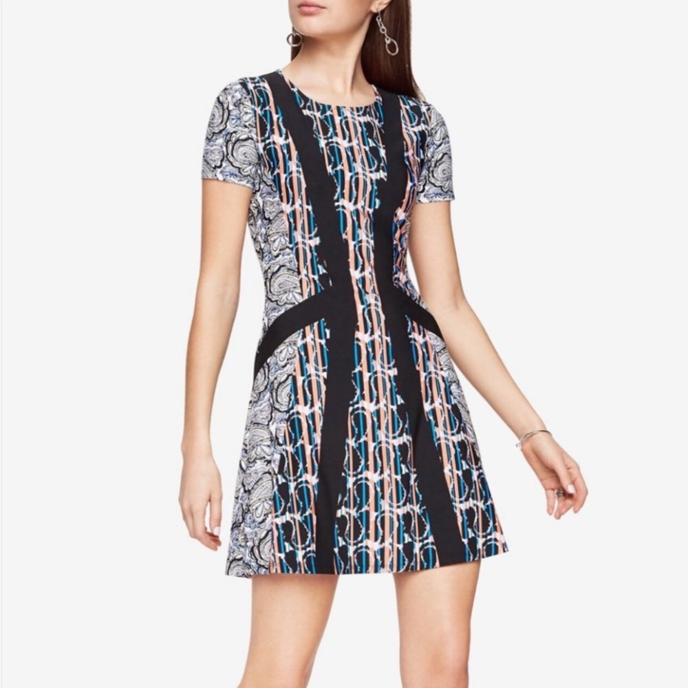 BCBGMaxAzria Ink Paisley Dress size XS (Extra Small) - Picture 8 of 8